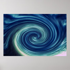 Abstrakt Sky Twirl Poster