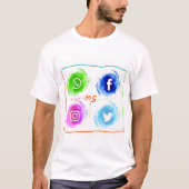 abstrakt-Social-Media-Aquarell-Icons-Set_1055-44 T-Shirt (Vorderseite)