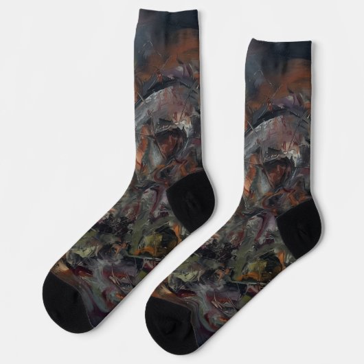 Abstrakt Socken (Linkes Detail)