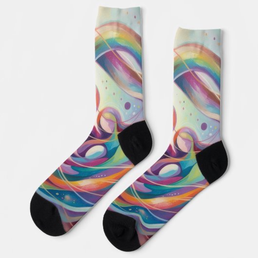 Abstrakt Socken (Linkes Detail)