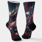 Abstrakt Socken (Gewinkelt)