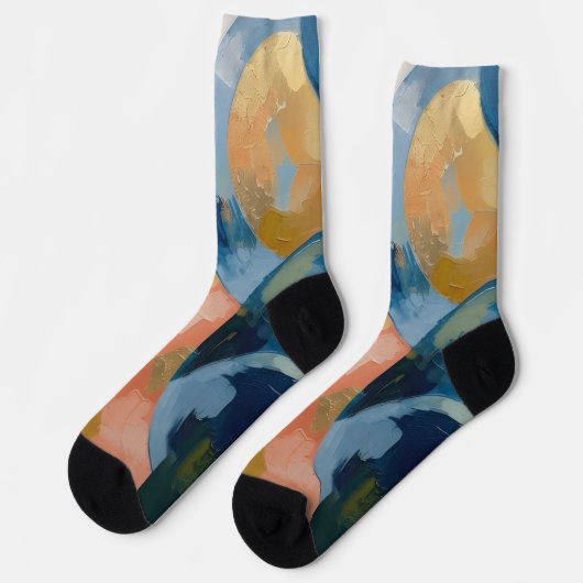 Abstrakt Socken (Linkes Detail)
