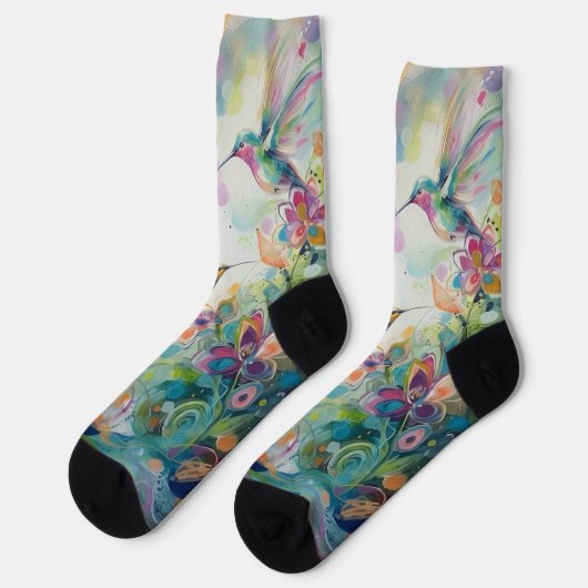 Abstrakt Socken (Linkes Detail)