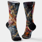 Abstrakt socken (Gewinkelt)