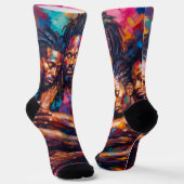 Abstrakt Socken (Gewinkelt)