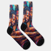 Abstrakt Socken (Rechts)