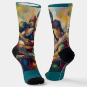 Abstrakt Socken (Gewinkelt)