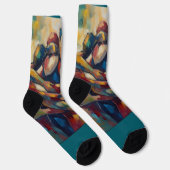 Abstrakt Socken (Rechts)