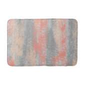 Abstrakt Soft Hues Coral Peach Gray Badematte (Vorderseite)