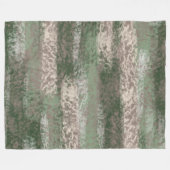 Abstrakt Soft Hues Grau Beige Green Fleecedecke (Vorderseite (Horizontal))