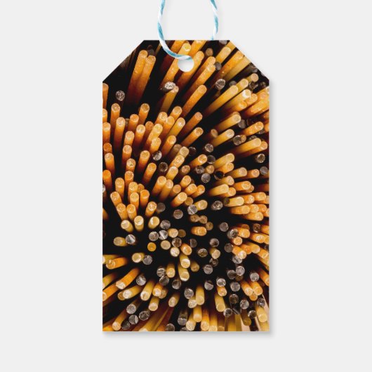 Abstrakt Spaghetti Geschenkanhänger (Rückseite)