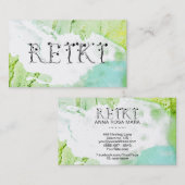 *~* Abstrakt spannende Paint Strokes REIKI Ivy Visitenkarte (Vorne/Hinten)