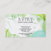 *~* Abstrakt spannende Paint Strokes REIKI Ivy Visitenkarte (Rückseite)