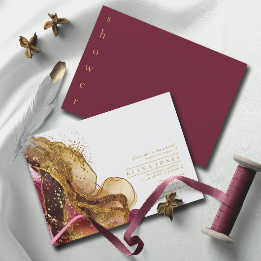 Abstrakt Sparkling Brautparty Roter Wein ID1018