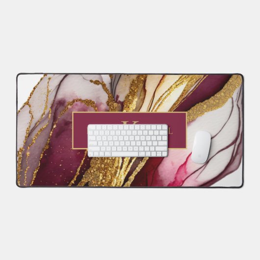 Abstrakt Sparkling Wine Red ID1018 Schreibtischunterlage (Tastatur & Maus)