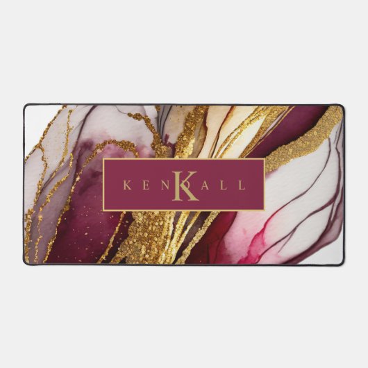 Abstrakt Sparkling Wine Red ID1018 Schreibtischunterlage (Vorderseite)