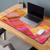 Abstrakt spielend Retro Wave Girly Moderner Name Schreibtischunterlage