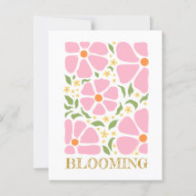 Abstrakt spielend rosa Blume