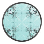 Abstrakt Spiral Delight Hockey Puck (Vorderseite)