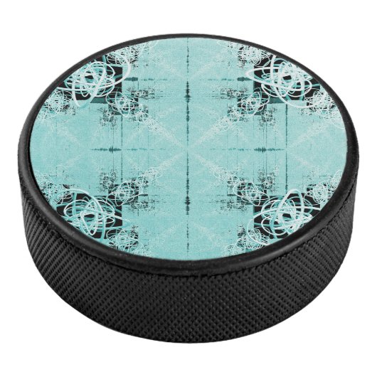 Abstrakt Spiral Delight Hockey Puck (3/4)