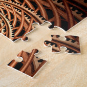 Abstrakt - Spirale - Zahnrollenlaufbahn Untersetze Puzzle (Seite)