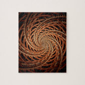 Abstrakt - Spirale - Zahnrollenlaufbahn Untersetze Puzzle (Vertikal)