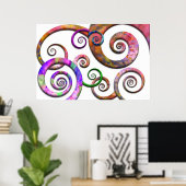 Abstrakt - Spiralen - Planet X Poster (Heimbüro)