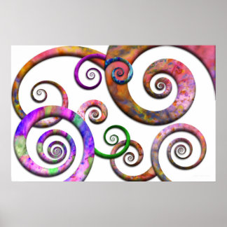 Abstrakt - Spiralen - Planet X Poster