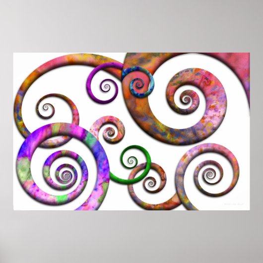 Abstrakt - Spiralen - Planet X Poster (Vorne)