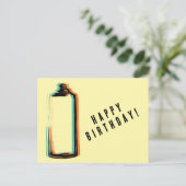 Abstrakt Spray Paint Cans Happy Birthday Postkarte (Stehend Vorderseite)