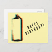 Abstrakt Spray Paint Cans Happy Birthday Postkarte (Vorne/Hinten)