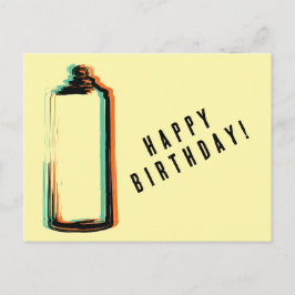 Abstrakt Spray Paint Cans Happy Birthday Postkarte