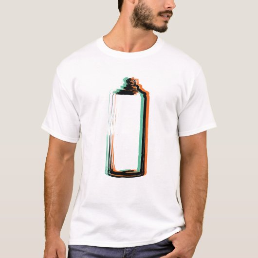 Abstrakt Spray Paint Cans T-Shirt (Vorderseite)