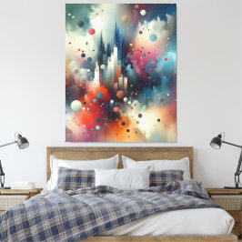 Abstrakt Spray Paint Stretched Canvas Print Leinwanddruck