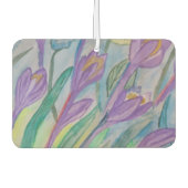 Abstrakt Spring Crocus Air Freshener Autolufterfrischer (Vorderseite)