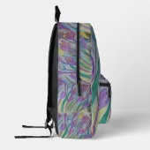 Abstrakt Spring Crocus Bedruckter Rucksack (Links)