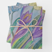Abstrakt Spring Crocus Geschenkpapier Set (Beispiel)