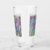Abstrakt Spring Crocus Glass Tumbler (Rechts)