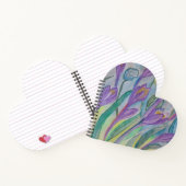 Abstrakt Spring Crocus Heart Notebook Notizblock (Innenseite)