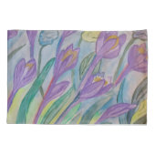 Abstrakt Spring Crocus Kissenbezug (Rückseite)