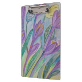 Abstrakt Spring Crocus Klemmbrett (Links)