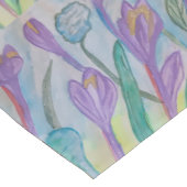 Abstrakt Spring Crocus Mittelgroßer Tischläufer (Ecke)