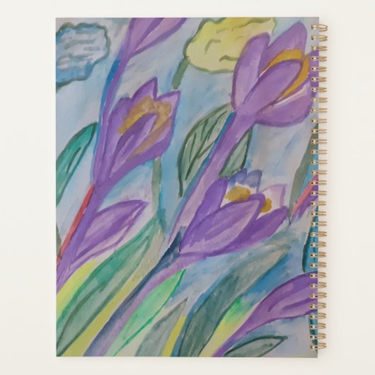 Abstrakt Spring Crocus Planer (Rückseite)