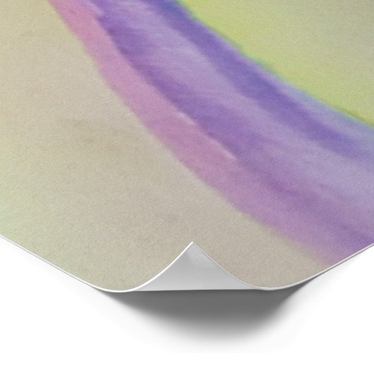 Abstrakt Spring Crocus Poster (Ecke)