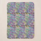 Abstrakt Spring Crocus Sherpadecke (Vorderseite)