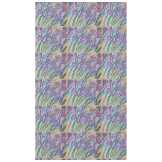 Abstrakt Spring Crocus Tischdecke (Vorderseite)