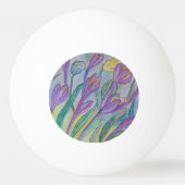 Abstrakt Spring Crocus Tischtennisball (Rückseite)