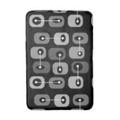 Abstrakt Squishy Cubes Black Silver Badematte (Vorderseite Vertikal)