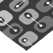 Abstrakt Squishy Cubes Black Silver Kurzer Tischläufer (Ecke)