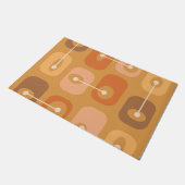 Abstrakt Squishy Cubes Burnt Orange Fußmatte (Schrägansicht)